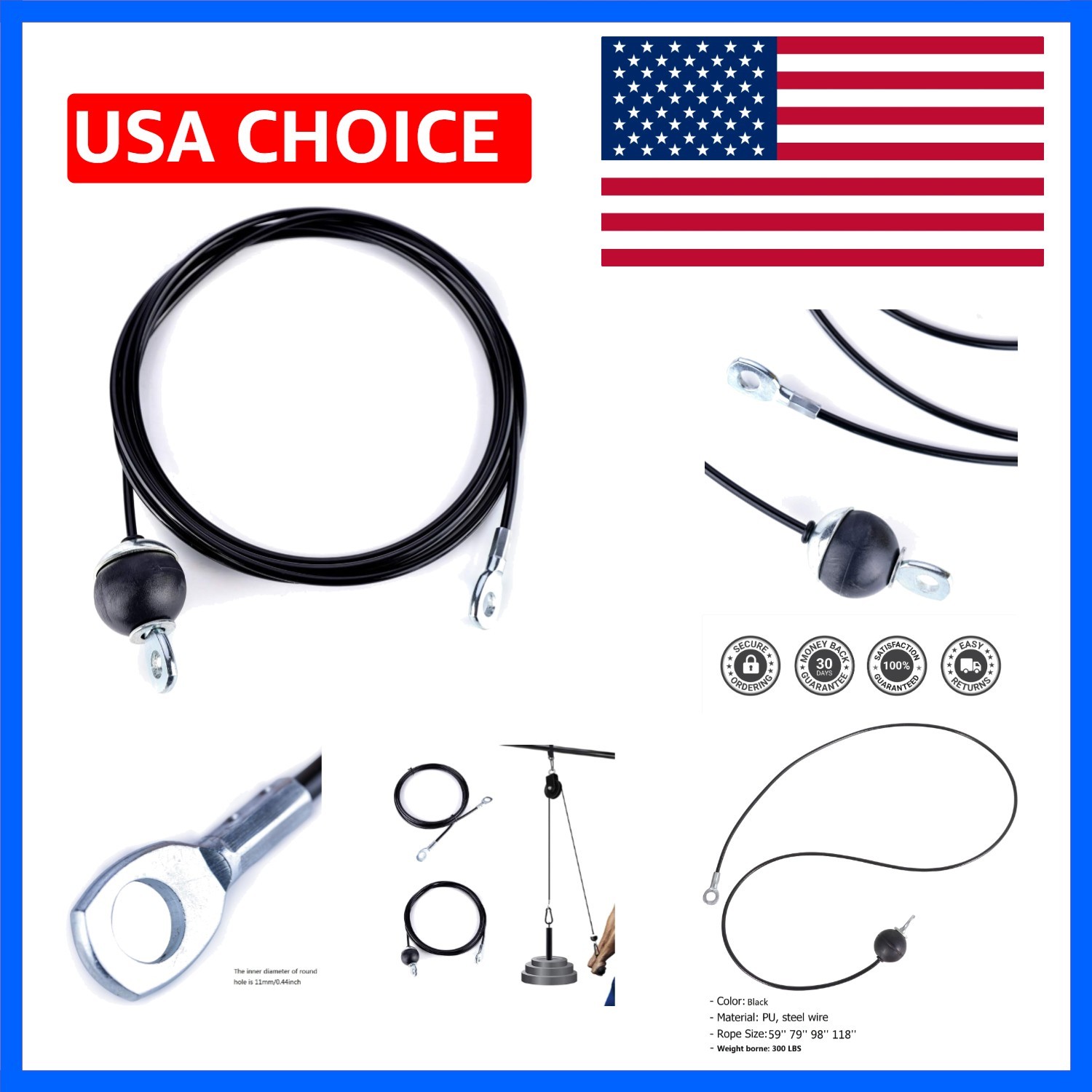 Fitness Pulley ,Replacement Machine Accessories, Pulley Attachments for Gym -...