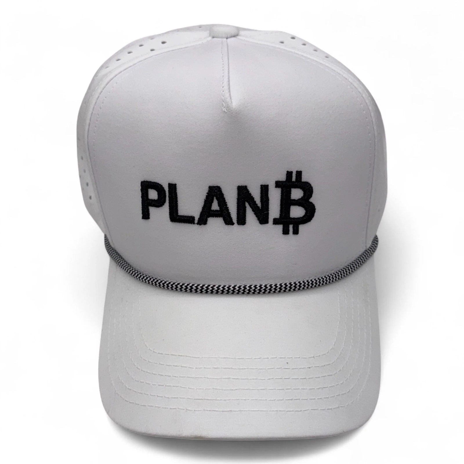 PLAN ₿ White Performance Rope Cap