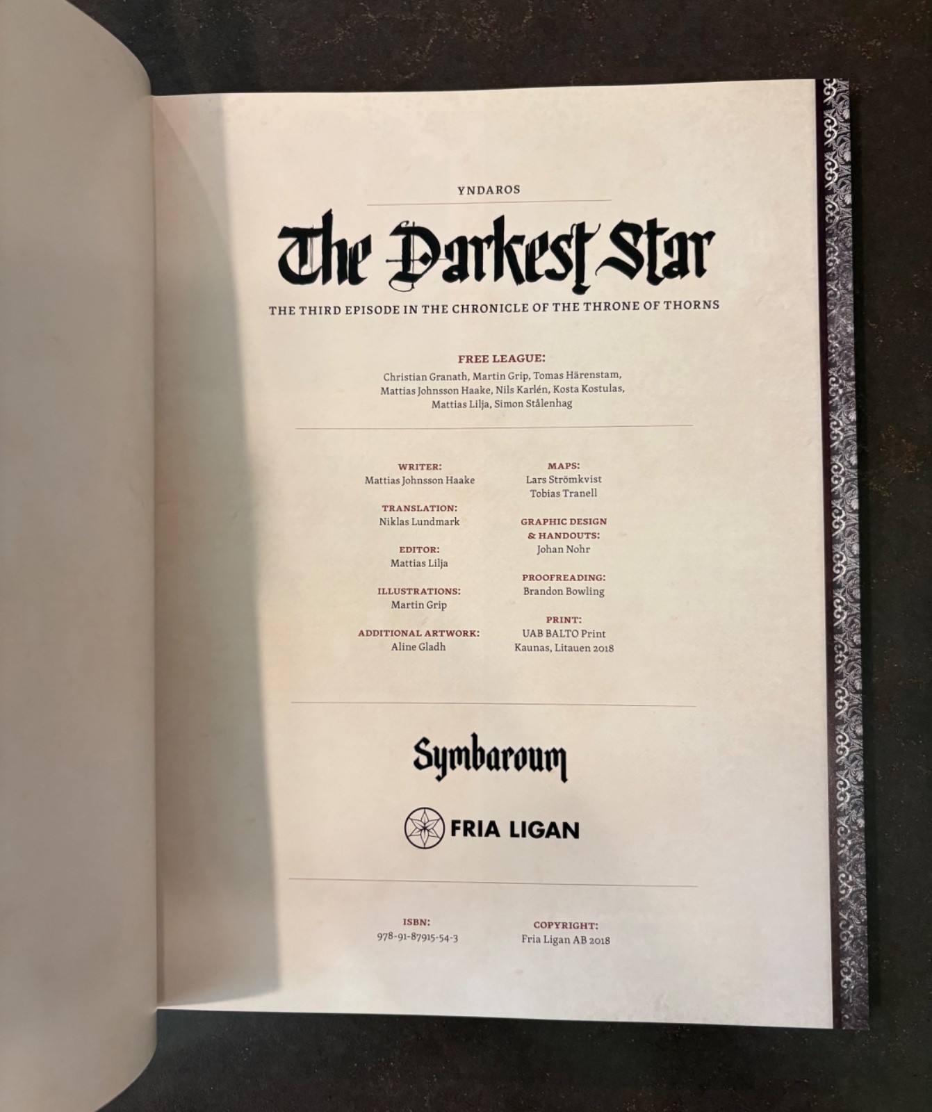 Symbaroum: The Darkest Star 2018