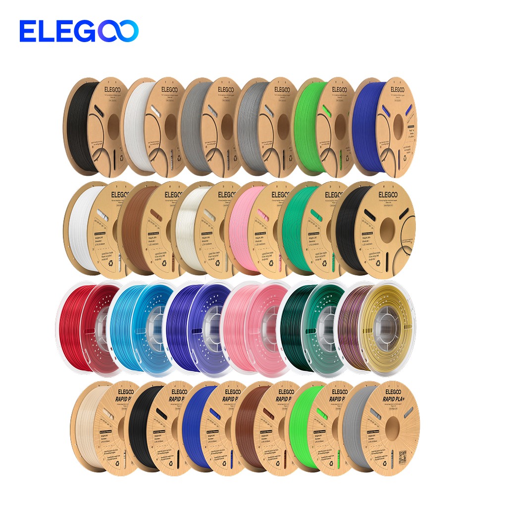 🔥Hot Deal Buy 6 Get 10!🛒 ELEGOO PLA/PLA+/ASA 3D Printer Filament 1.75mm ✨