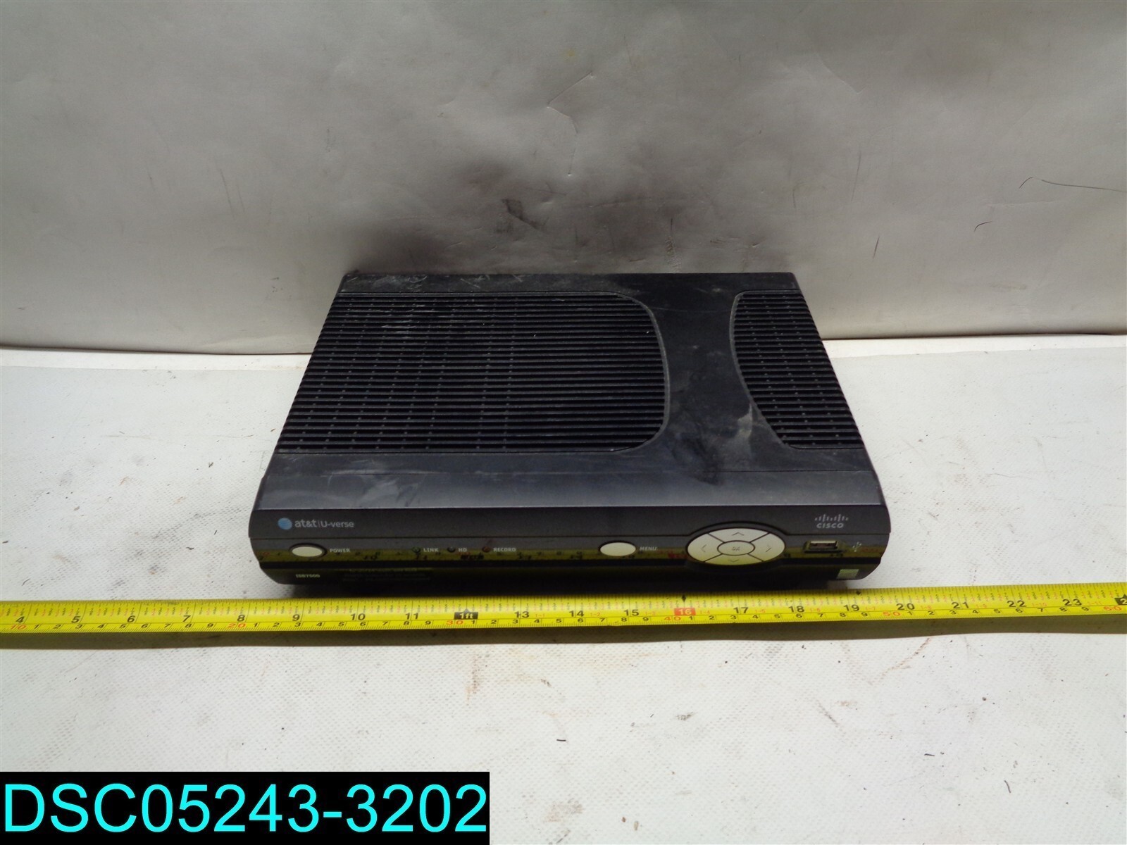 used item- Cisco AT&T U-Verse ISB7500 HD TV Cable Box Receiver WITHOUT Adapter