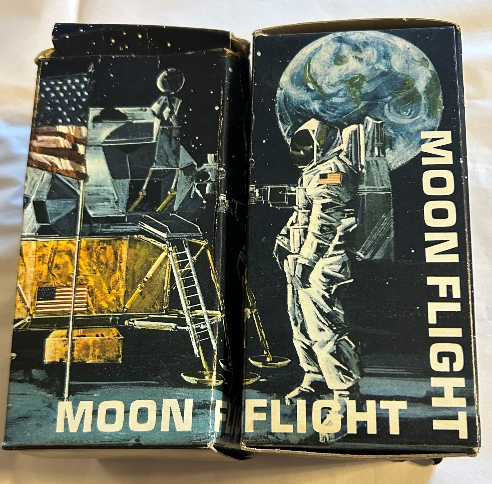 2 AVON Moon Flight Game 1970 Vintage Non-Tear Shampoo Complete & Sealed