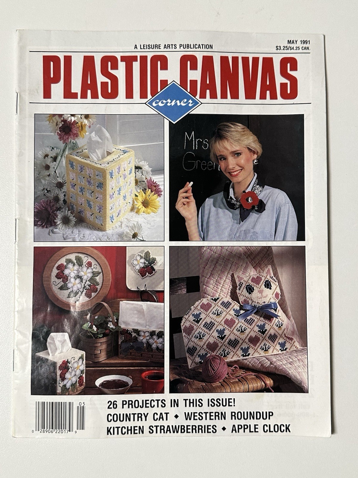 Plastic Canvas Magazine Lot of 5 Craft Pattern Needlepoint Projects