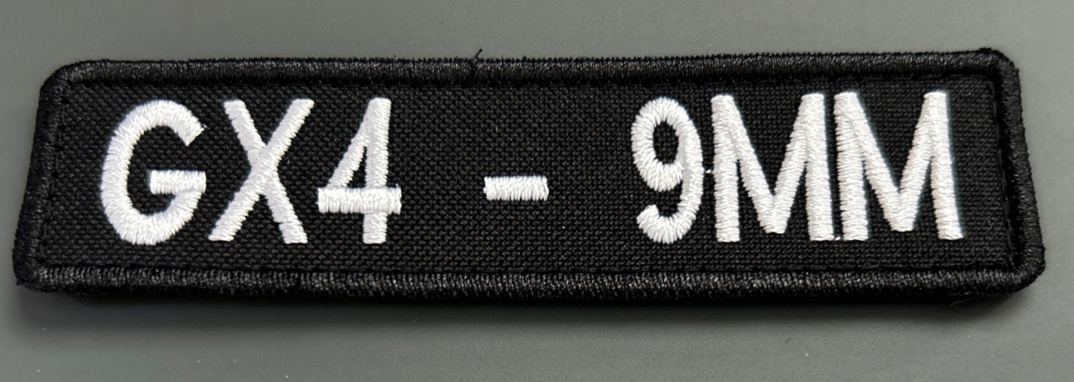 (TAURUS) GX4 - 9MM: 4 x 1 Embroidered Patch (Perfect for Range or Pistol Bag)