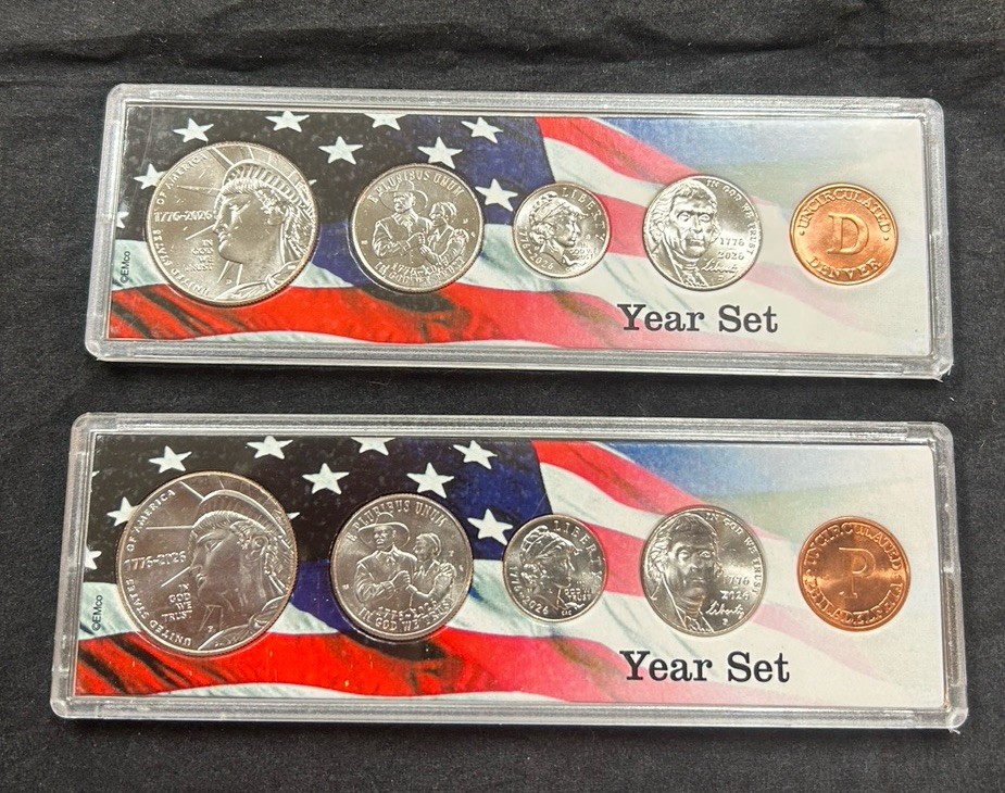 2026 P & D (2 Sets Total) Birth / Year Set 4 BU Coins Free Shipping