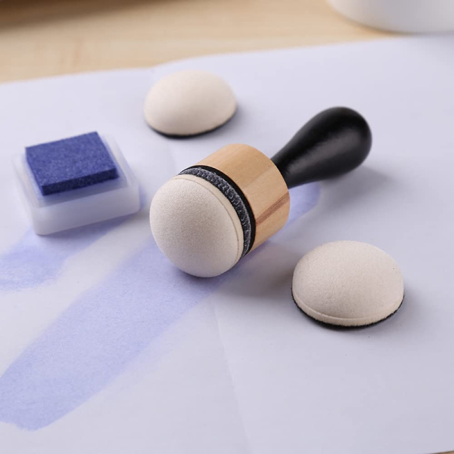 CYFUN DESIGN Ink Paints Mixing Blending Tools,Mini Replacement Foam Refills a...