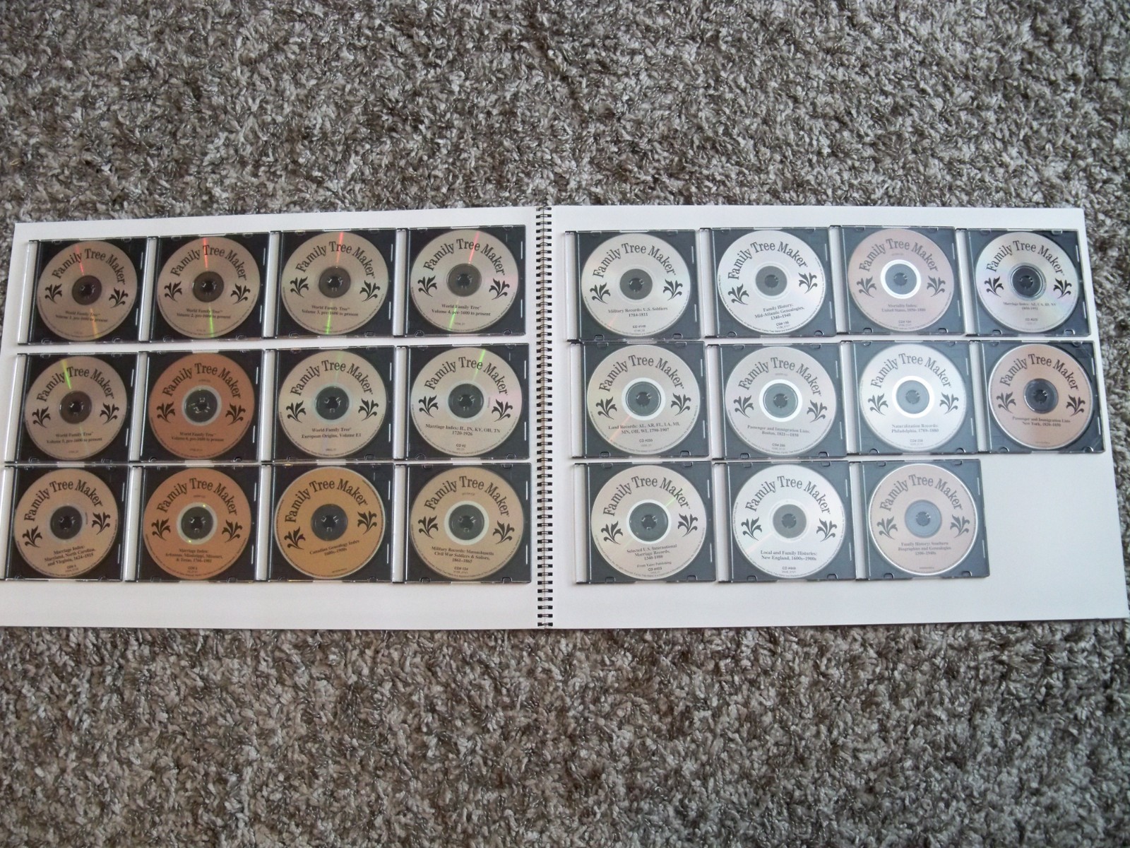 Family Tree Maker Genealogy 23 CD Collection 2, 4, 5, 118, 134, 146, 156 ...