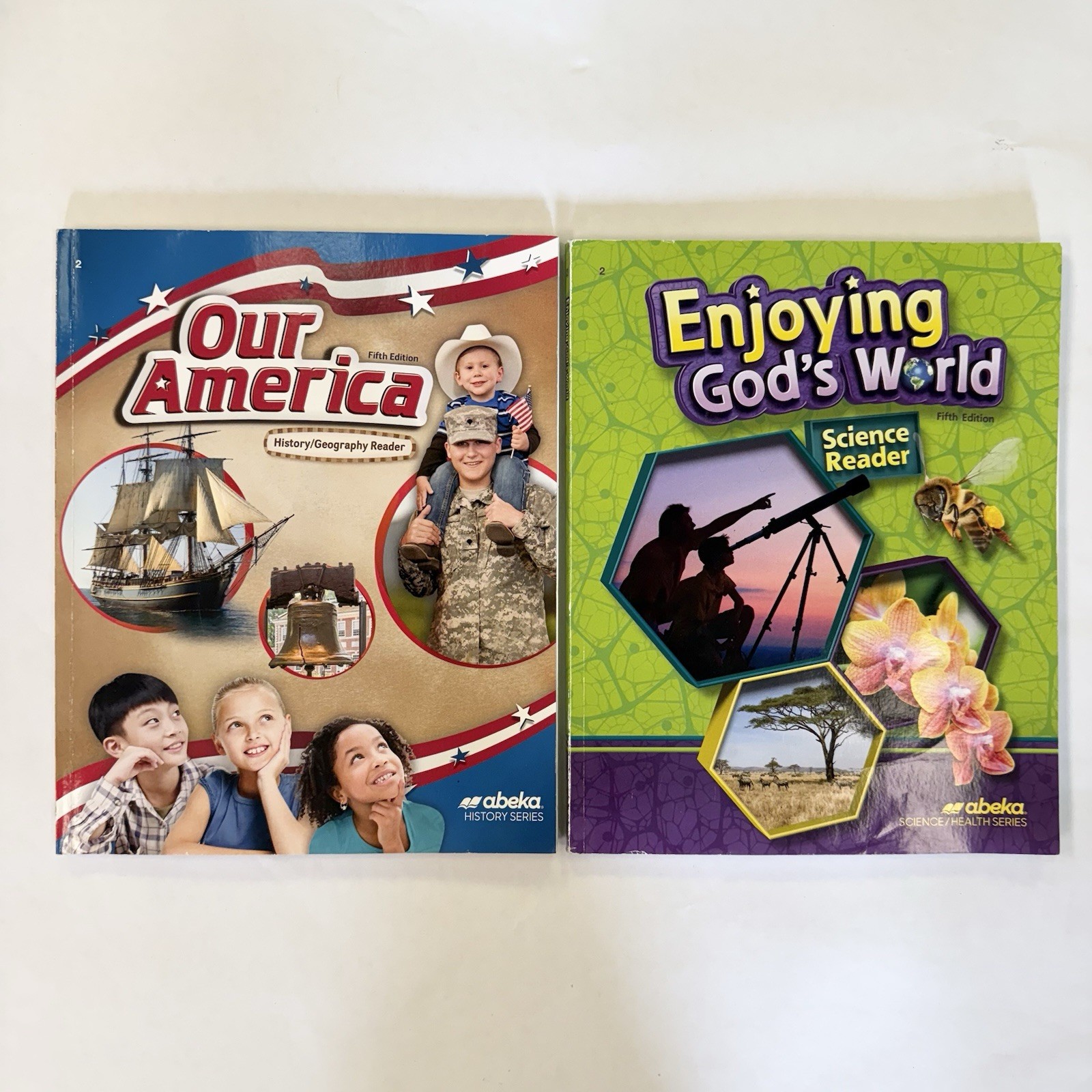 ABeka Enjoying God's World Science 2 Our America History Reader 2 Fifth Edition