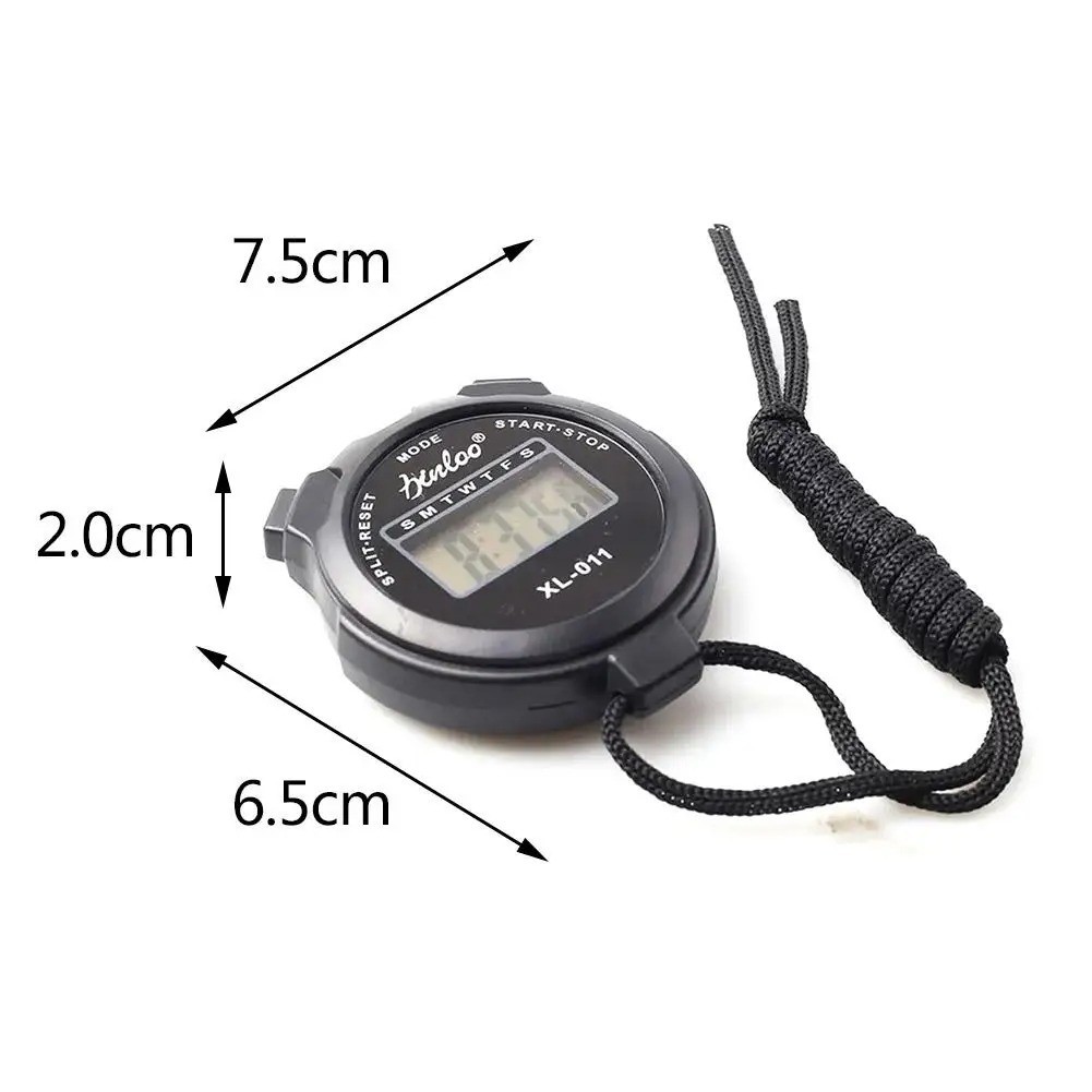 Stopwatch Digital LCD Sports Counter Timer Watch Handheld Countdown Stop Timer