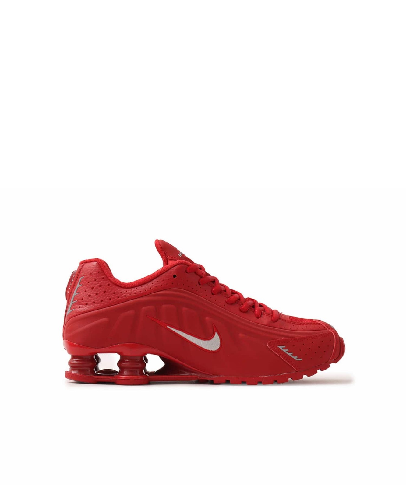 NIKE SHOX R4 GYM RED METALLIC SILVER IQ0608-687 Men's US 4.5 - 14 New