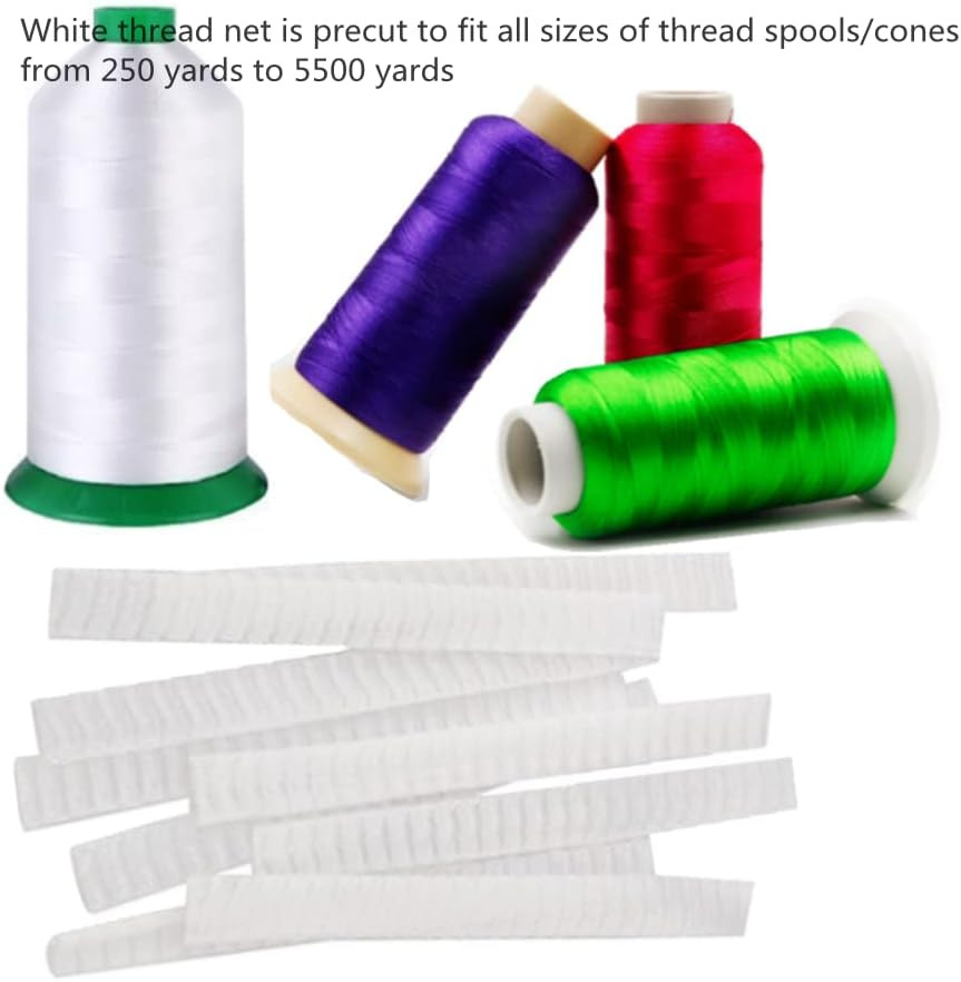 40 Yards Thread Spool Net Sewing Embroidery Thread Net Mesh Spool Saver for Diff