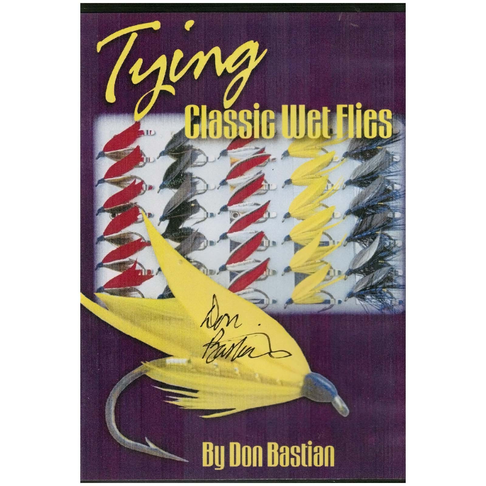 Signed Don Bastian Classic Wet Flies DVD Fly Tying Trout Fishing Rare