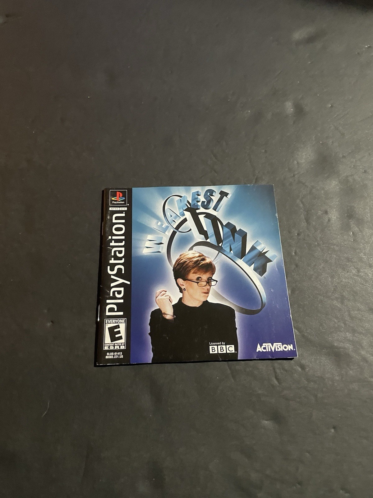 weakest link ps1 Manual only With registration card