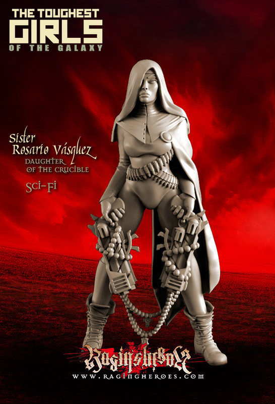 Raging Heroes Daughter of the Crucible Rosario Vasquez Female 28mm
