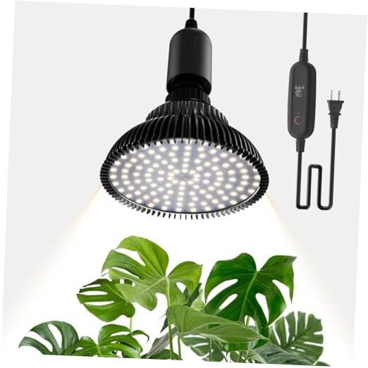Hanging Grow Lights for Indoor Plants, 25W 5000K, LED Hanging Grow Light Black