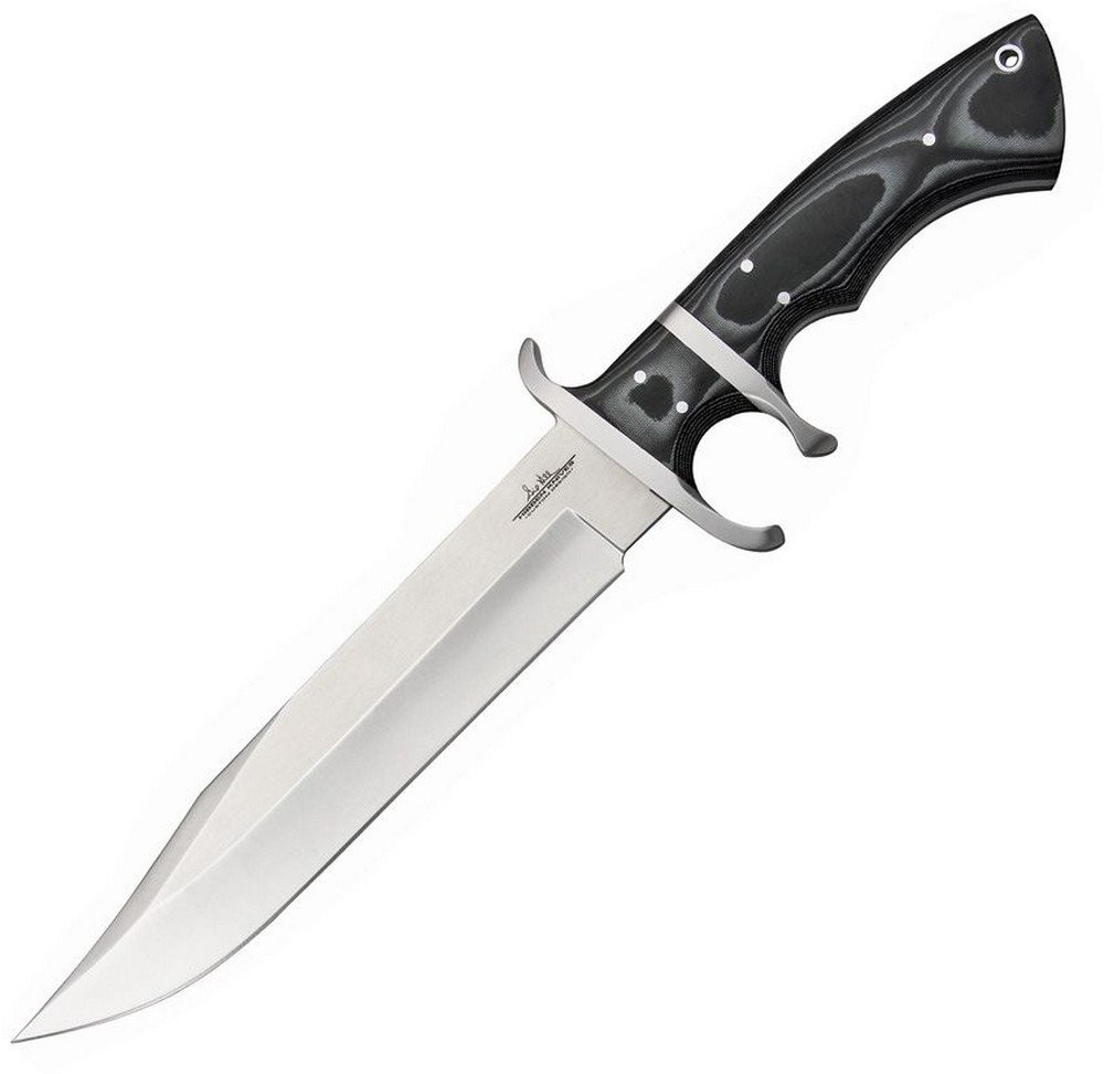 Hibben Assault Knife 12 7 / 8" Fixed Stainless Clip Micarta Wood Tang - GH5025