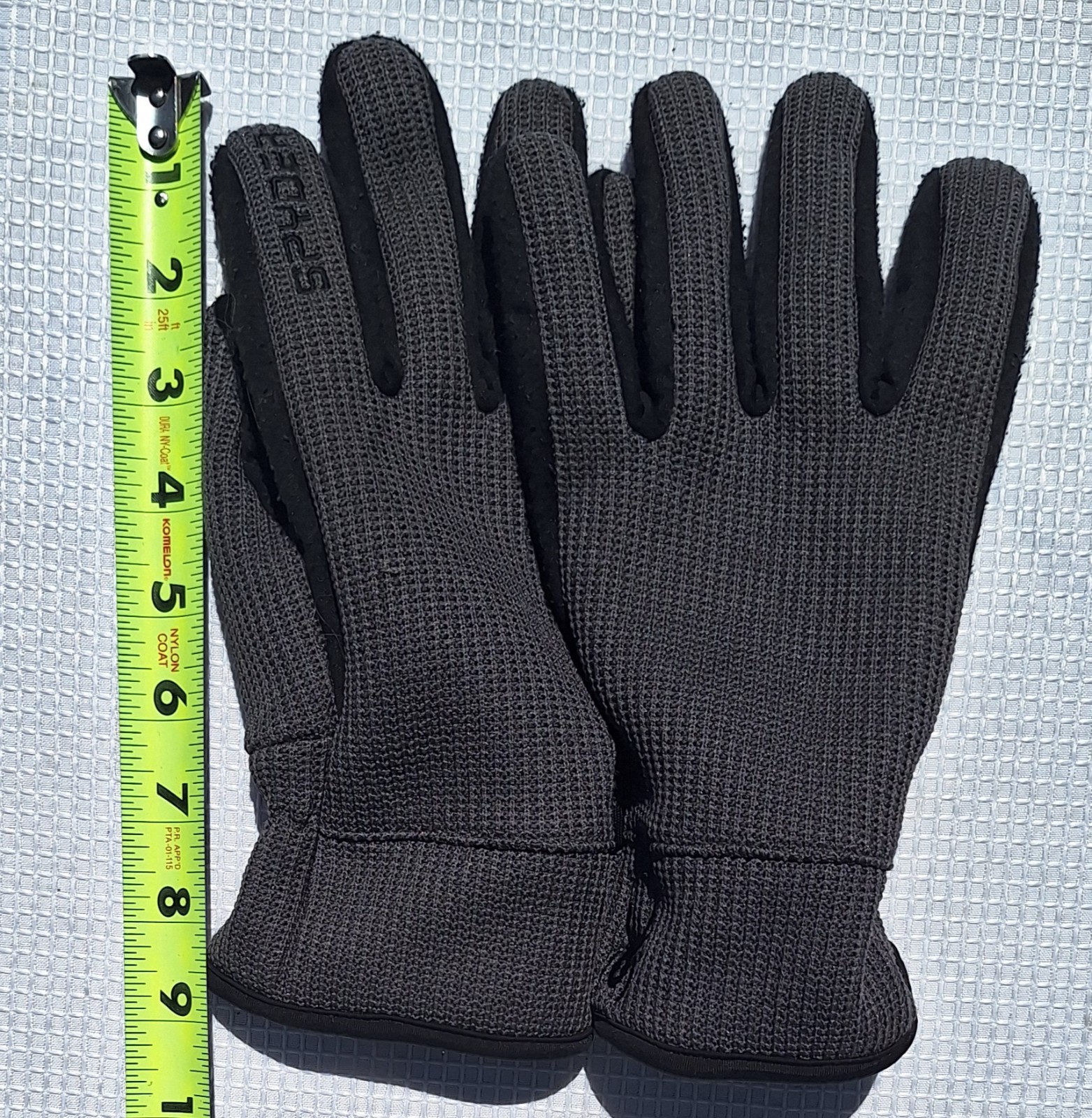 Spyder Gray Black Core Conduct Gloves Mens Large