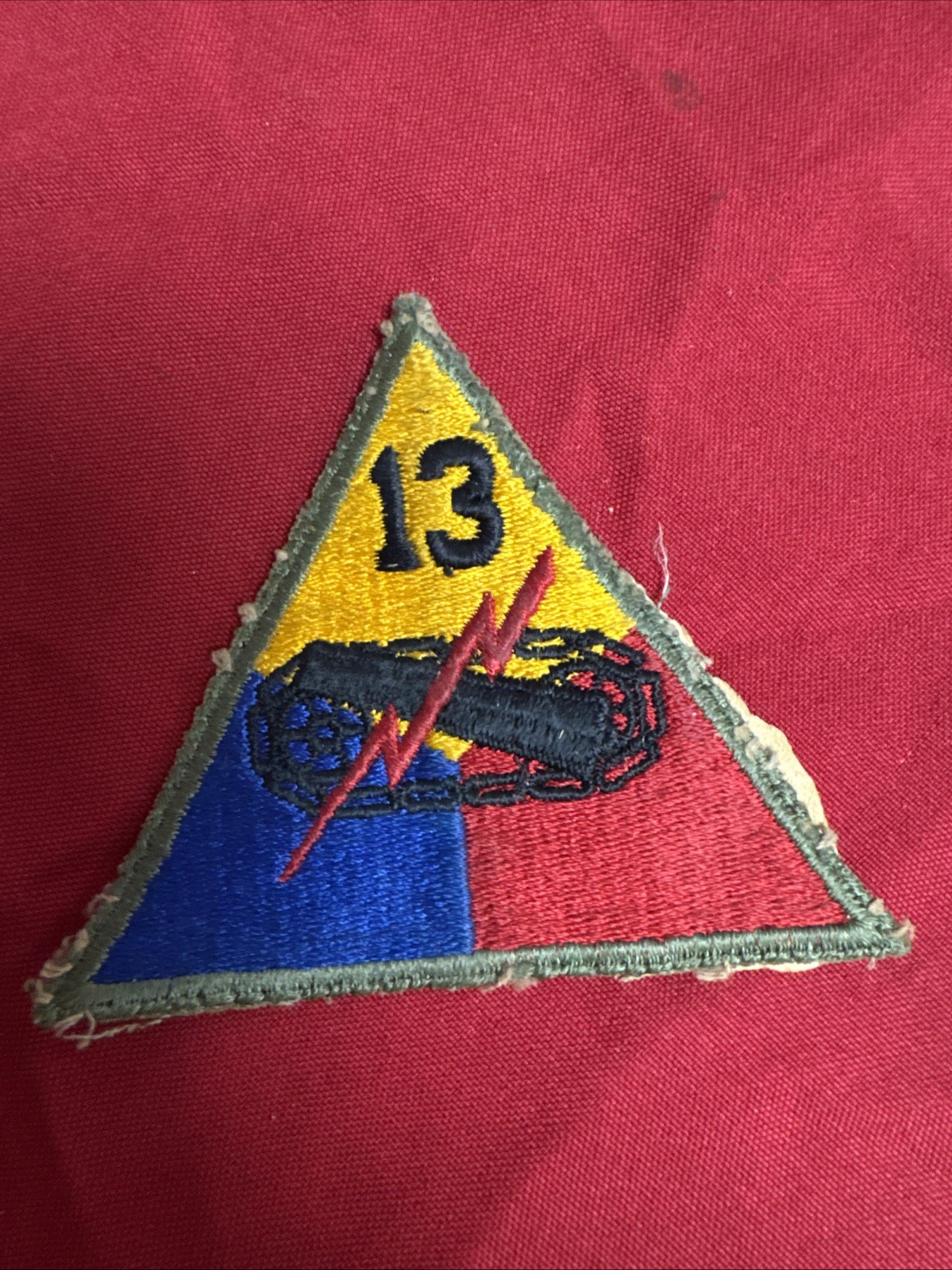 WWII U.S. Army 13th Armored Division Unit Patch C735
