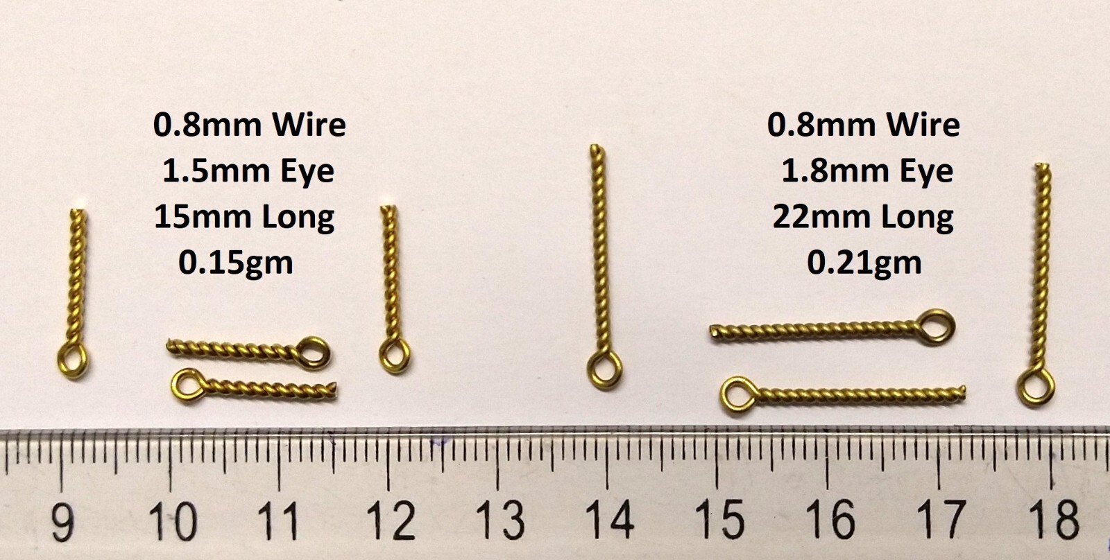 Brass Waggler Eyes For Float Making  Qty. 50