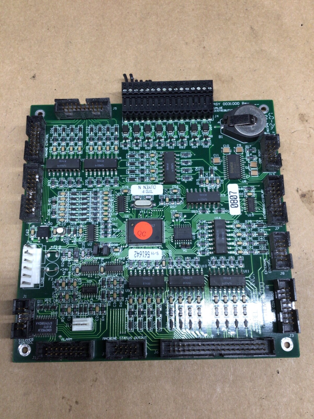 Label Aire 0031230 Main Processor Board #4013J111