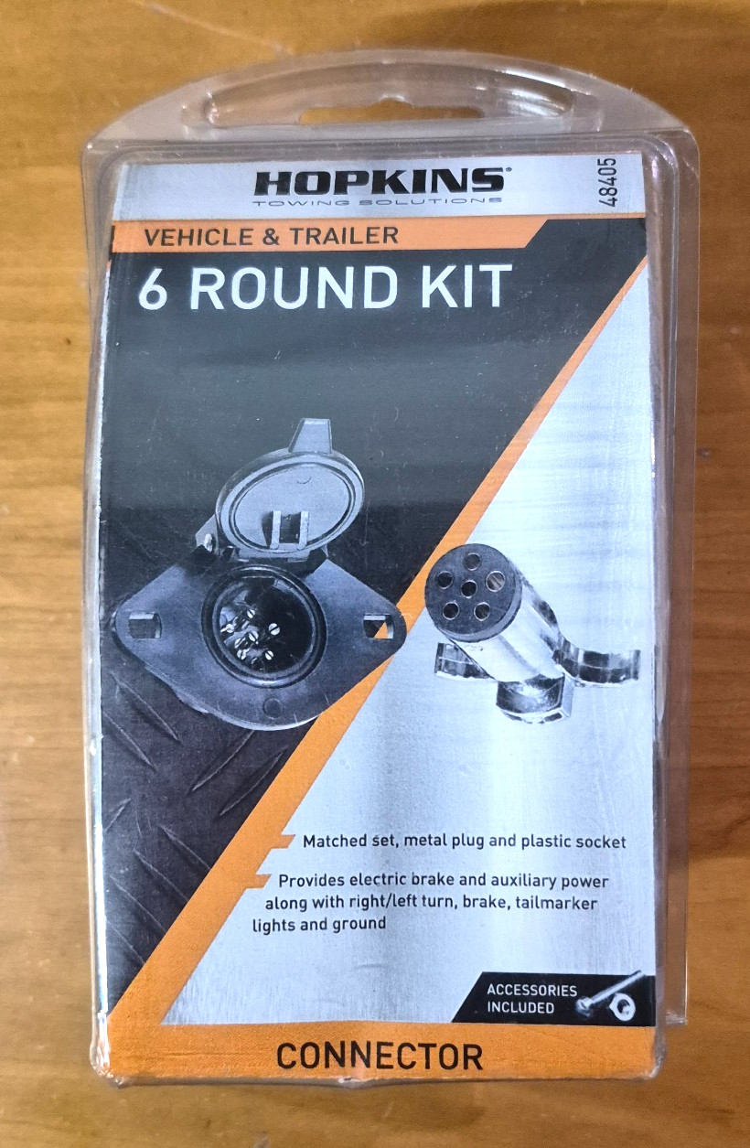 Hopkins Vehicle & Trailer 6 Round Kit Connector #48405 BRAND NEW