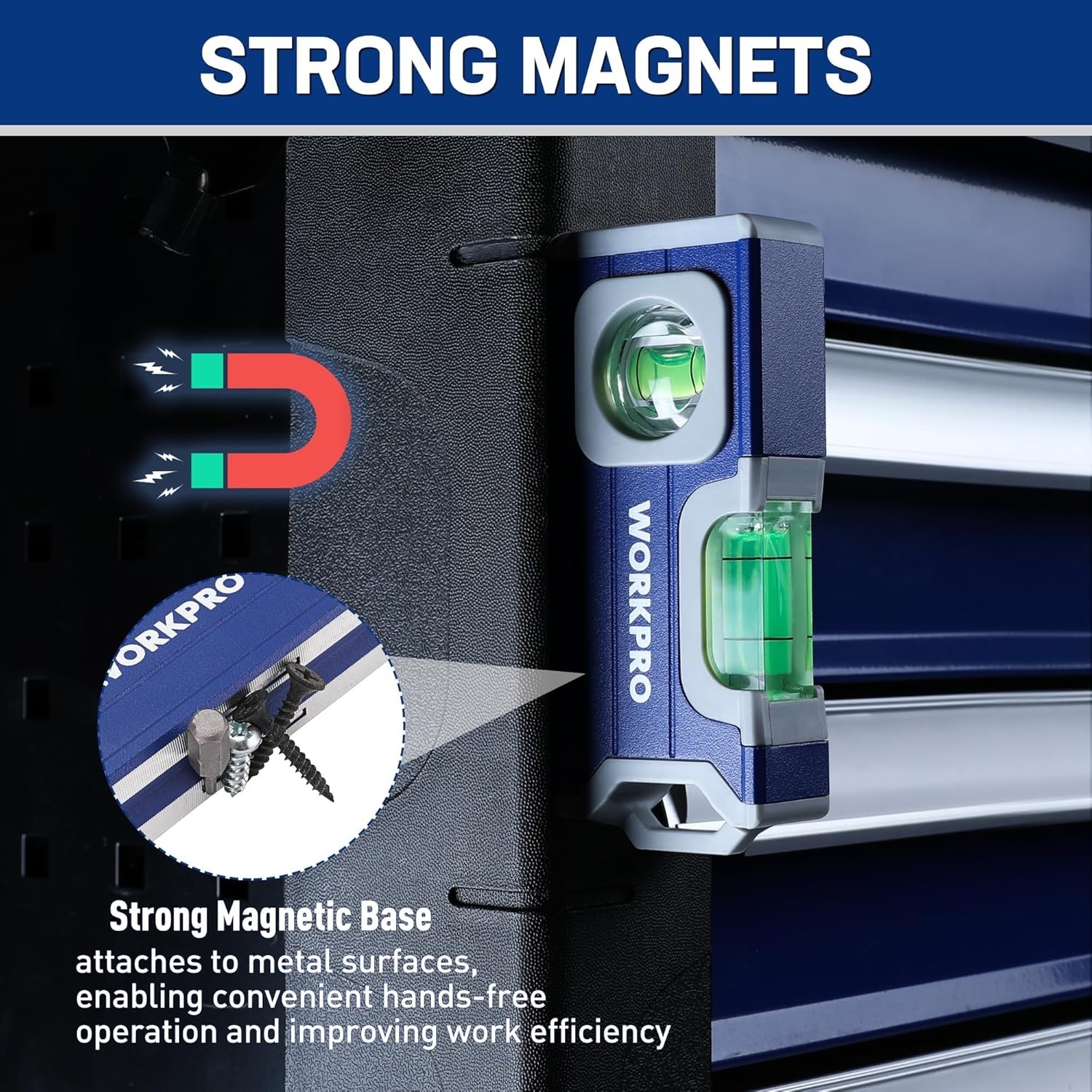 Small Level, 4-1/2 Inch Mini Level Tool, Magnetic Pocket Level with 2 Differe...