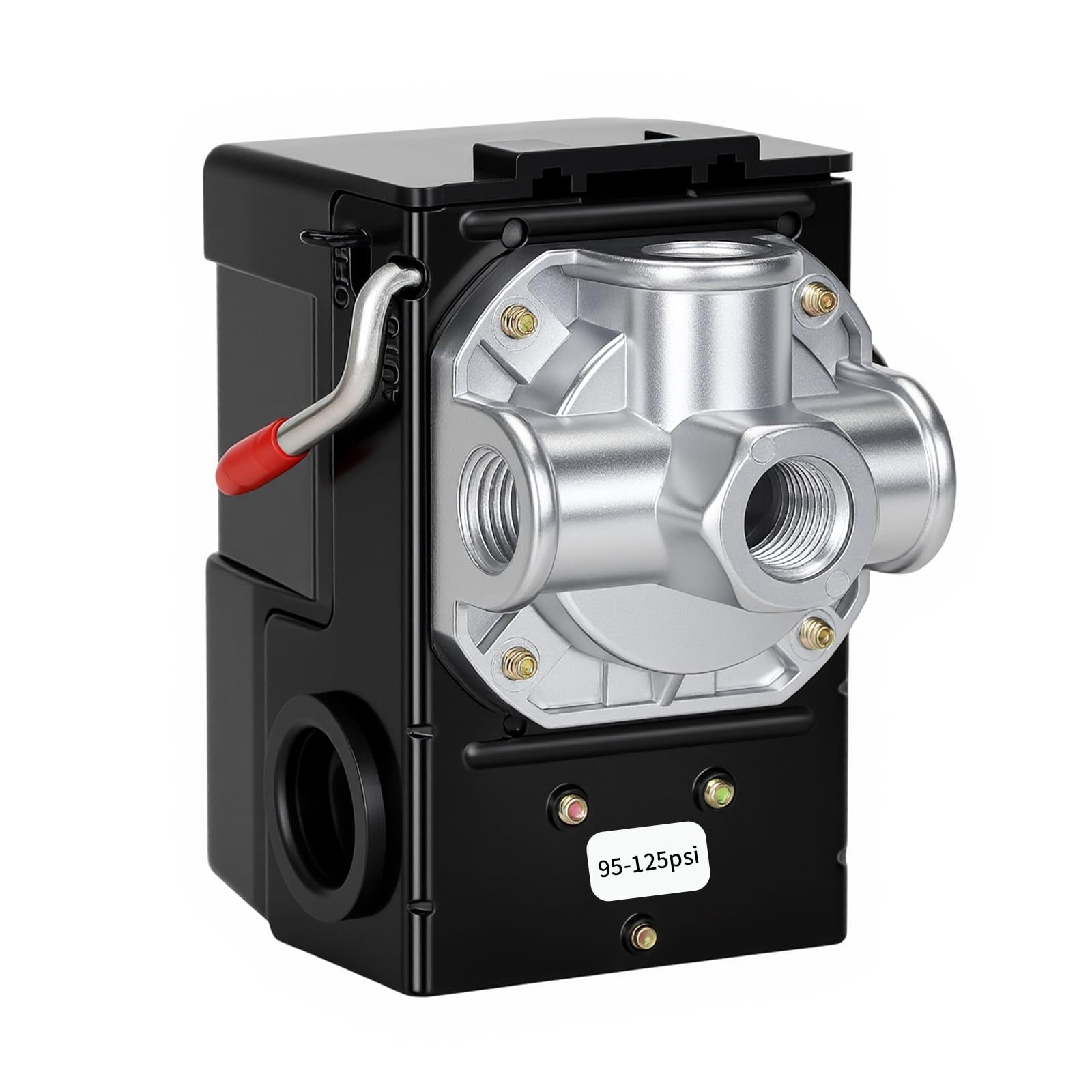 LF10-4H Air Compressor Pressure Switch Control NPT1/4 95-125 PSI 20A 4 Port A...