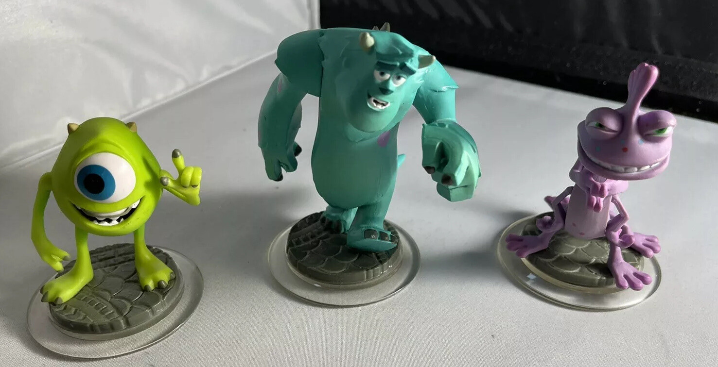 DISNEY INFINITY - Monsters Inc Figures - Sully Mike Randall - Video Game EUC