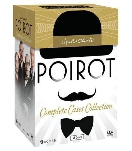 Agatha Christies Poirot Complete Series Seasons 1-13 (DVD , 33-Discs Box Set)..