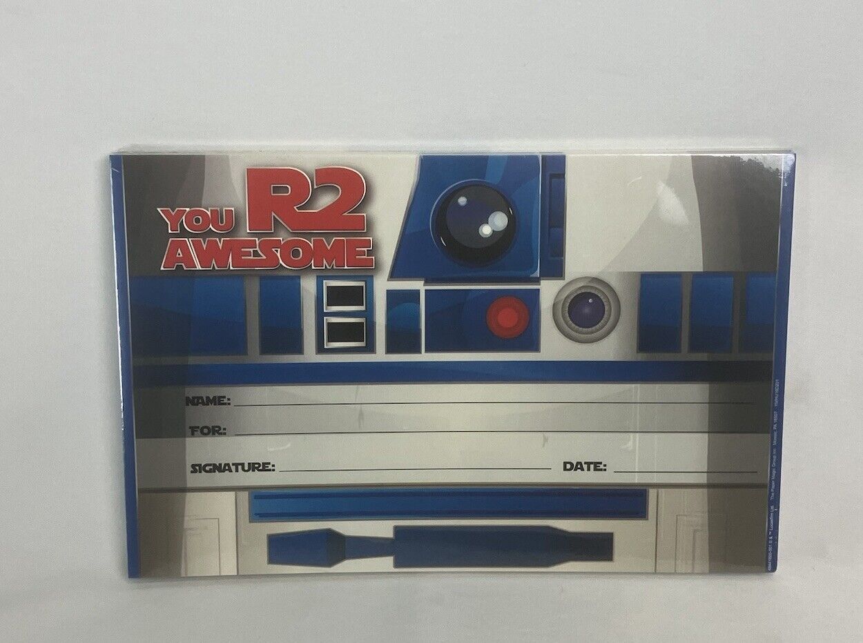 Star Wars R2-D2 "You R2 Awesome" Recognition Awards Pack Of 36 School Classroom
