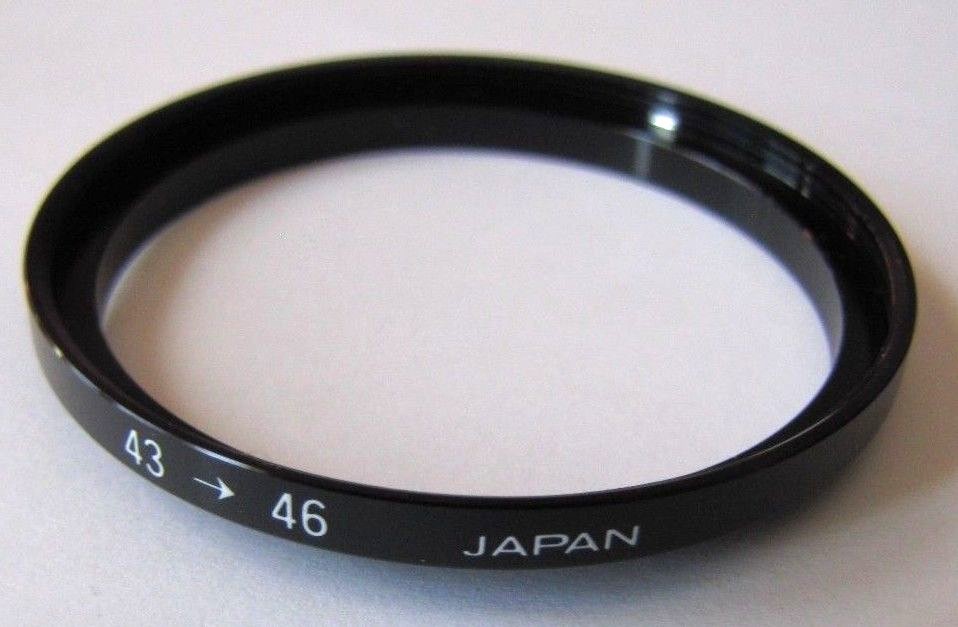 43mm-46mm Metal Adapter Stepping Step Up Ring 43 mm Lens - 46 mm Japan U&S 43-46