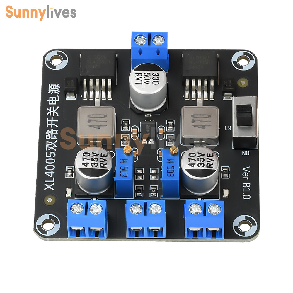 DC-DC 5-32V to 0.8-30V Adjustable Step-Down Power Module Xl4005E1 Dual Switch 5A
