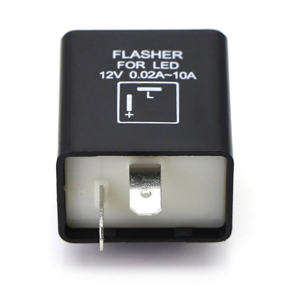 CF-12 2-Pin LED Bulbs Blinker Flasher Relay Fix Turn Signal Lights Hyper Flash