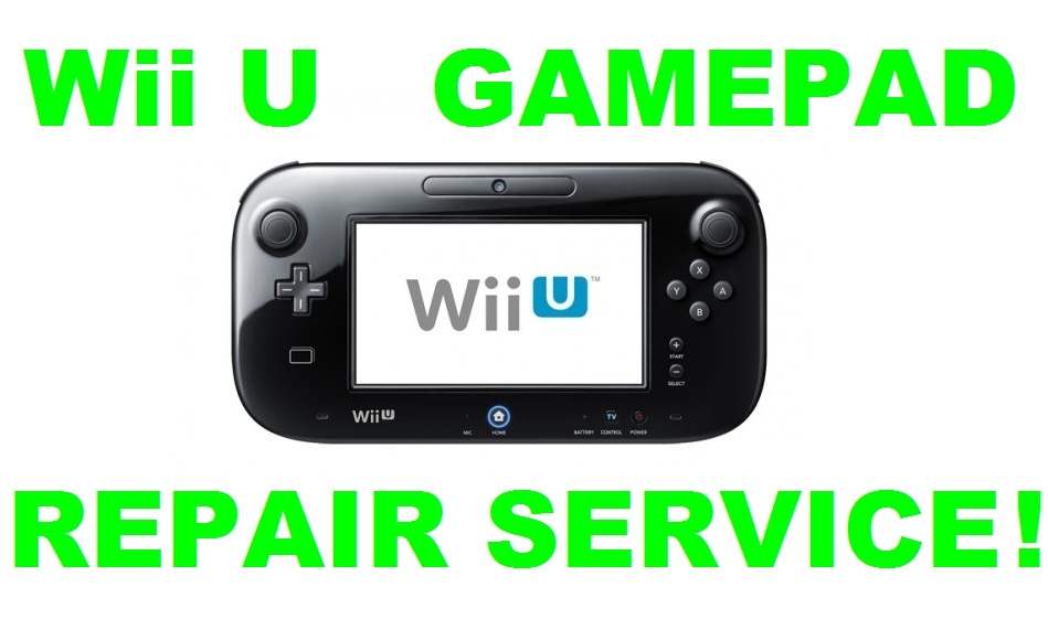 Fix Broken AS IS Nintendo Wii U Gamepad Controller Parts and Repair Service!