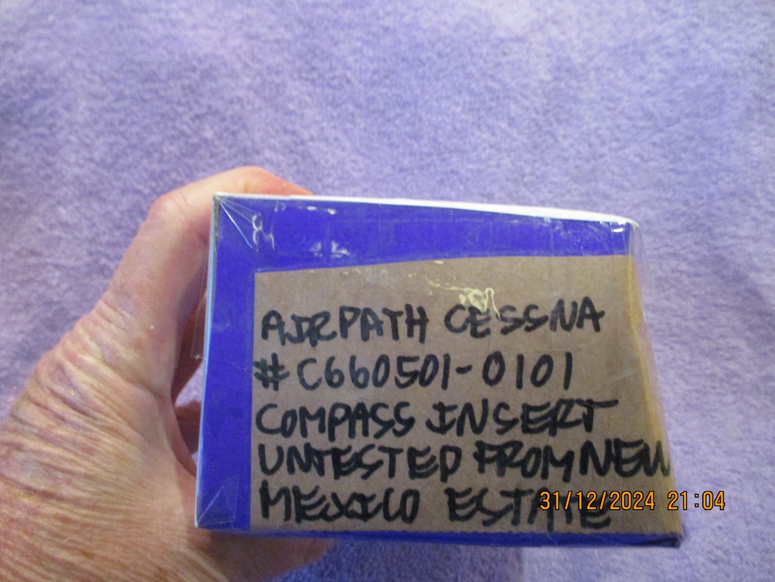 AIRPATH CESSNA MAGNETIC COMPASS C660501-0101 UNTESTED FREE SHIPPING