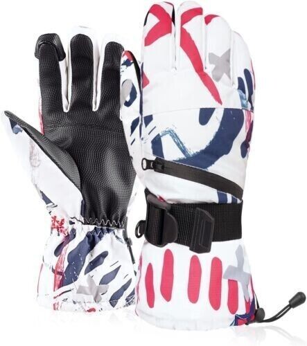 Ski Gloves -30°F Waterproof Thermal Gloves, Touch Screen w/Zipped Pocket XL