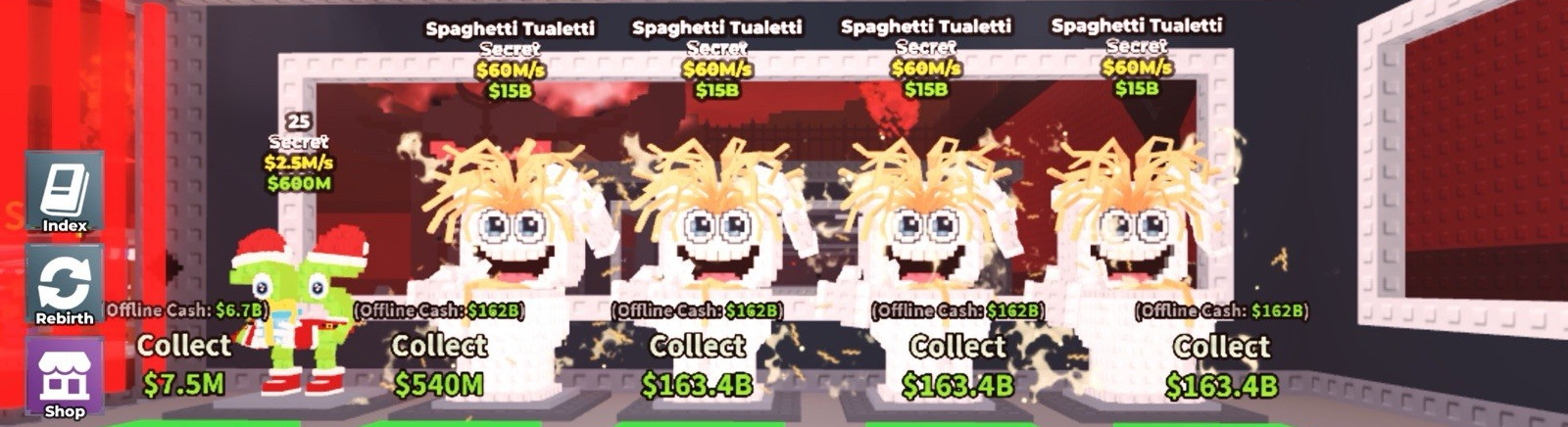 Roblox Spaghetti Tualetti Secret Game Item Asset $60M/ EACH SOLD SEPERETLY