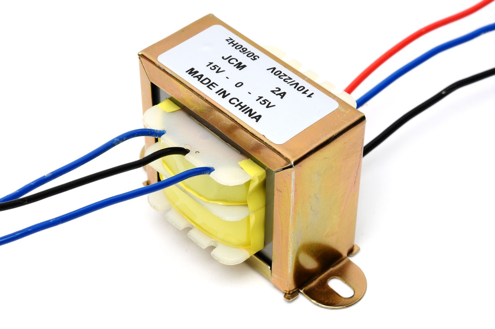 110/220VAC 30VAC 2000mA 2A Center Tap Power Transformer 15V-0-15V 30V AC 15V x 2