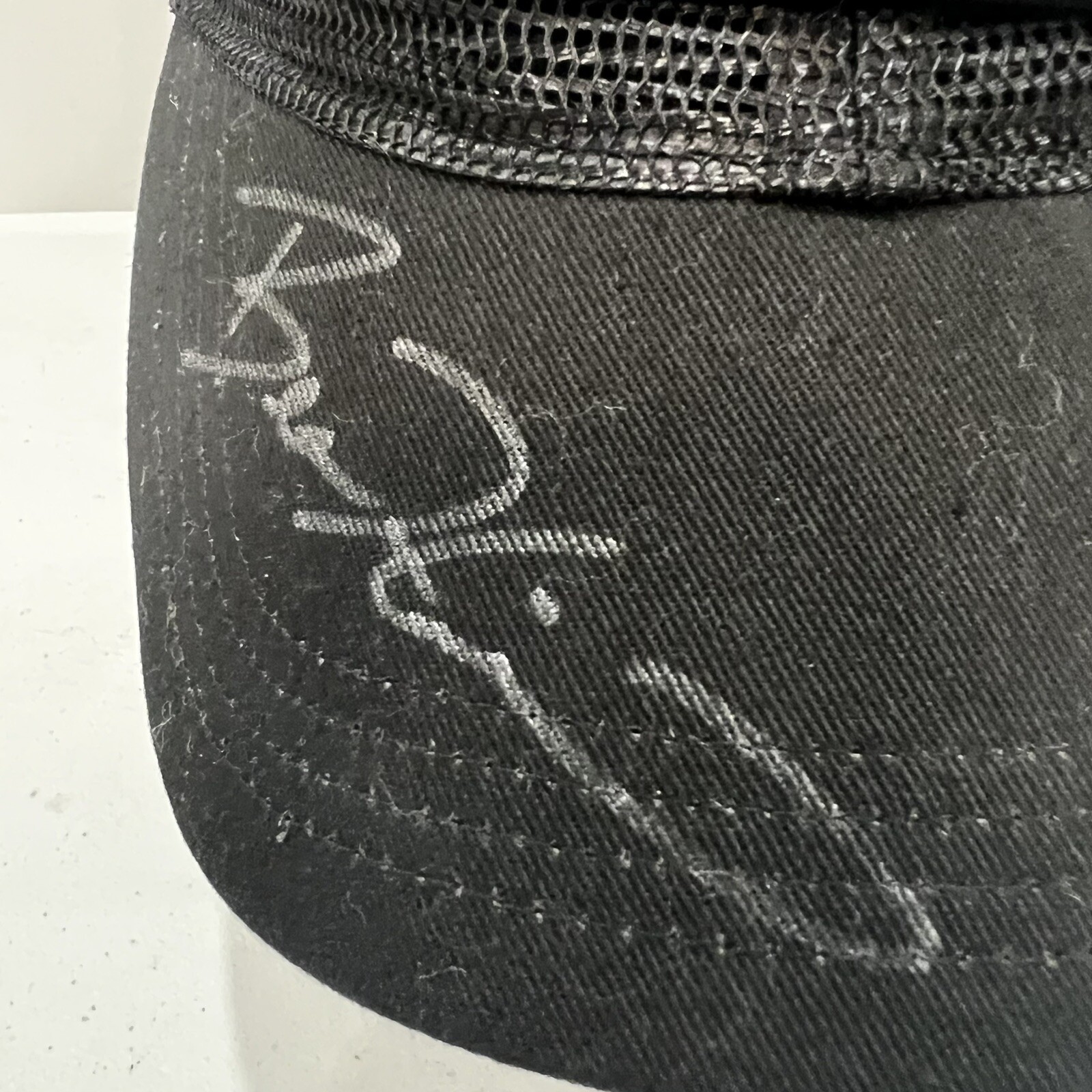 Jack Daniels Old No.7 Field tester Trucker Hat Cap Black Signed by two testers