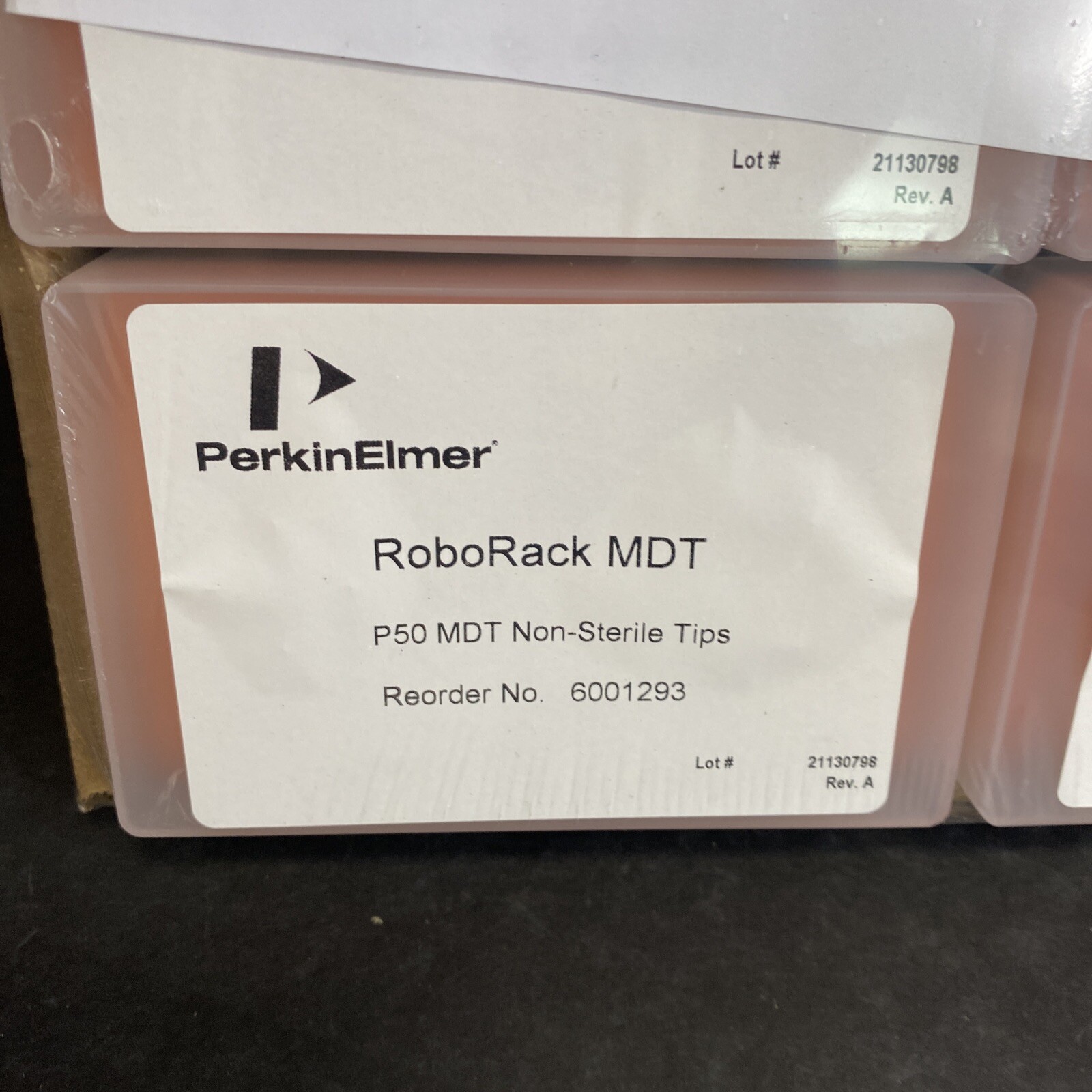 Perkin Elmer Pipette Tips 50 ul RoboRack 10 Racks with 96 Tips Each