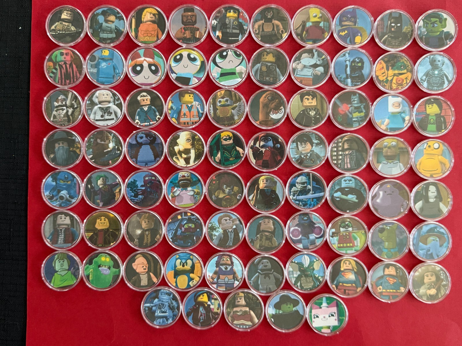 Lego Dimensions Complete Set Of 75 Characters & 80 Vehicles NFC Tags 155 Total