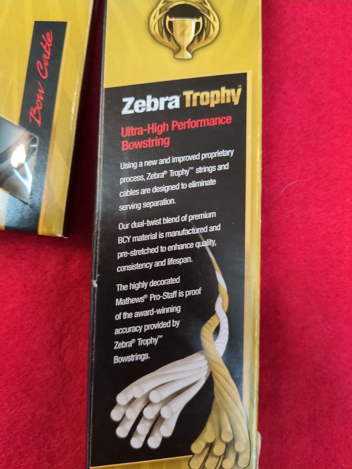 Zebra Trophy Complete String/Cable Set Vertix