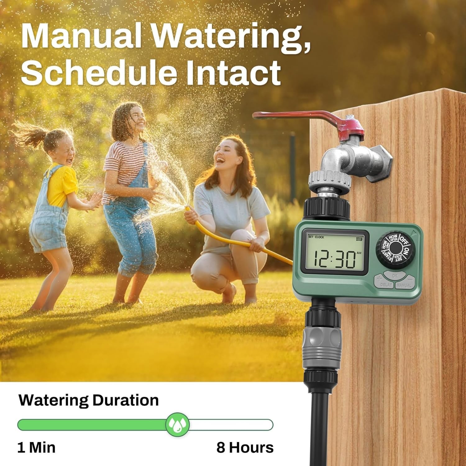 BN LINK Programmable Sprinkler Timer with Rain Delay – Waterproof Digital Wat...