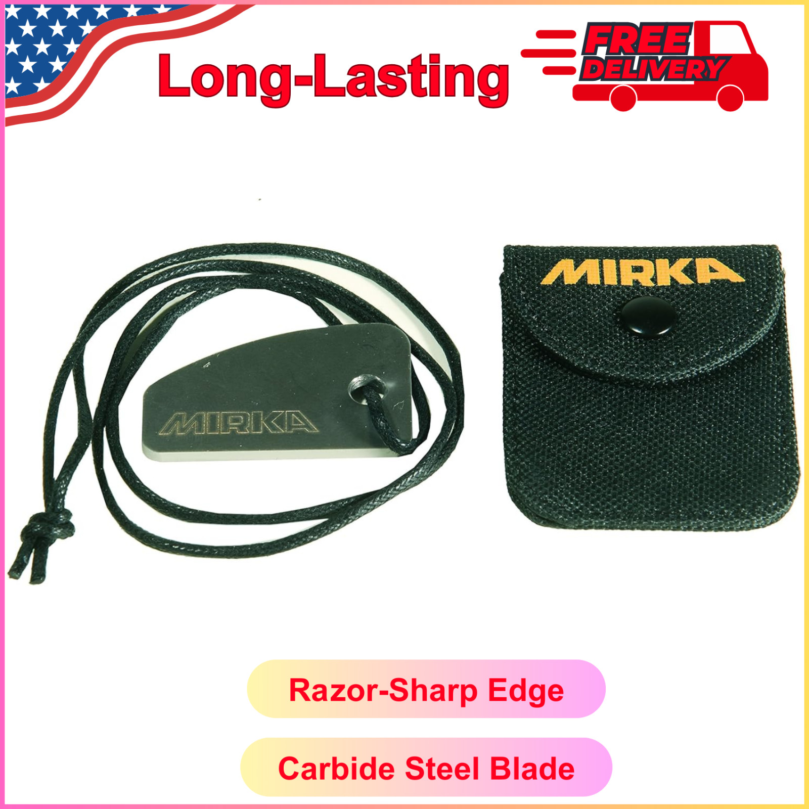 Mirka S-Blade Shark Blade Denibbing Tool Includes A Lanyard And Protective Pouch