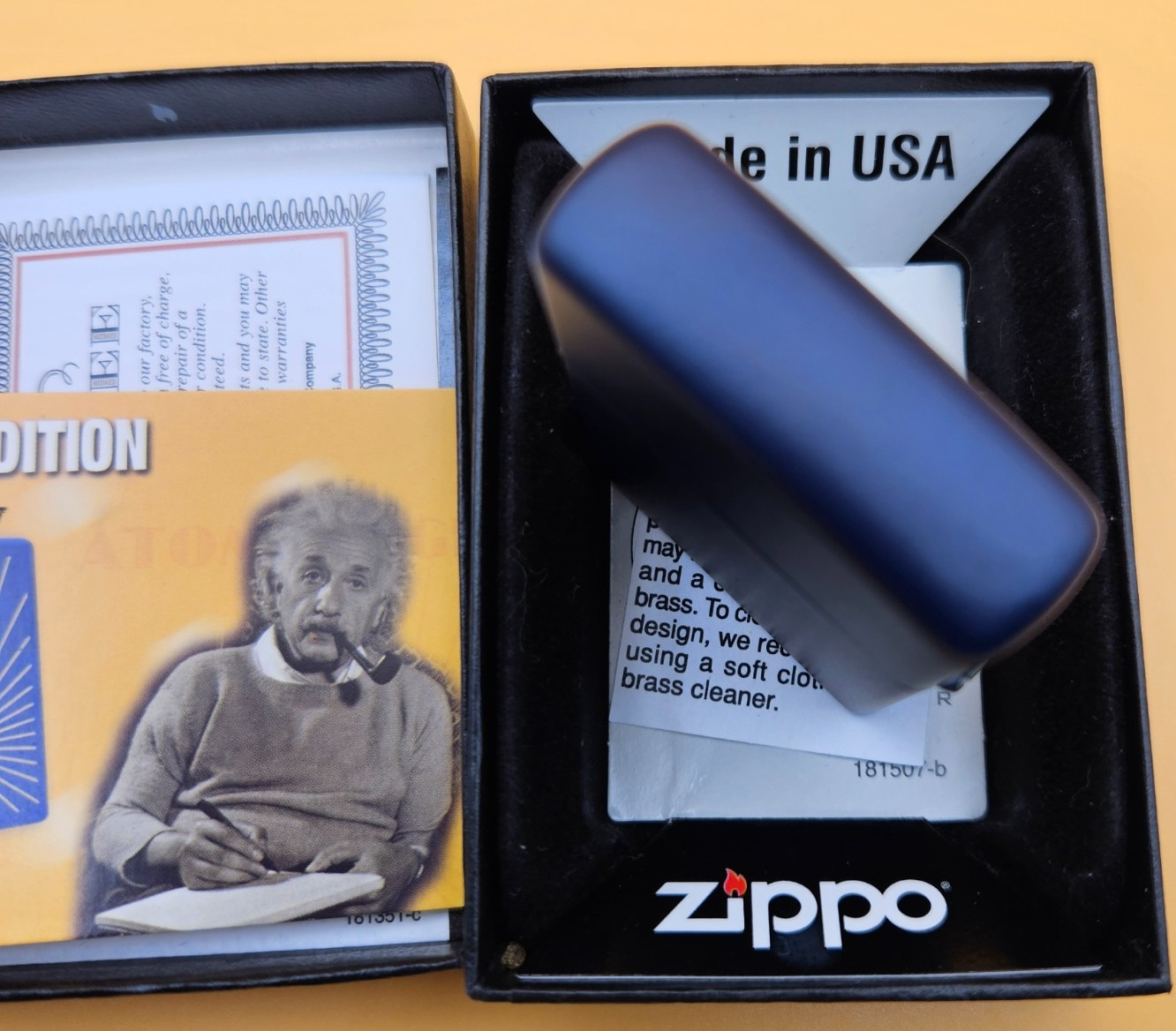 Zippo Lighter 2010 Planeta Collection: Atomic Age, Navy Matte, Limited Edition