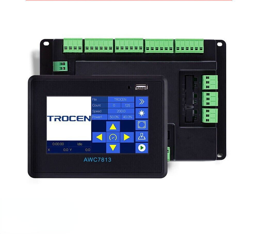 Trocen AWC7813 CO2 激光控制器激光雕刻机控制器带触摸屏-