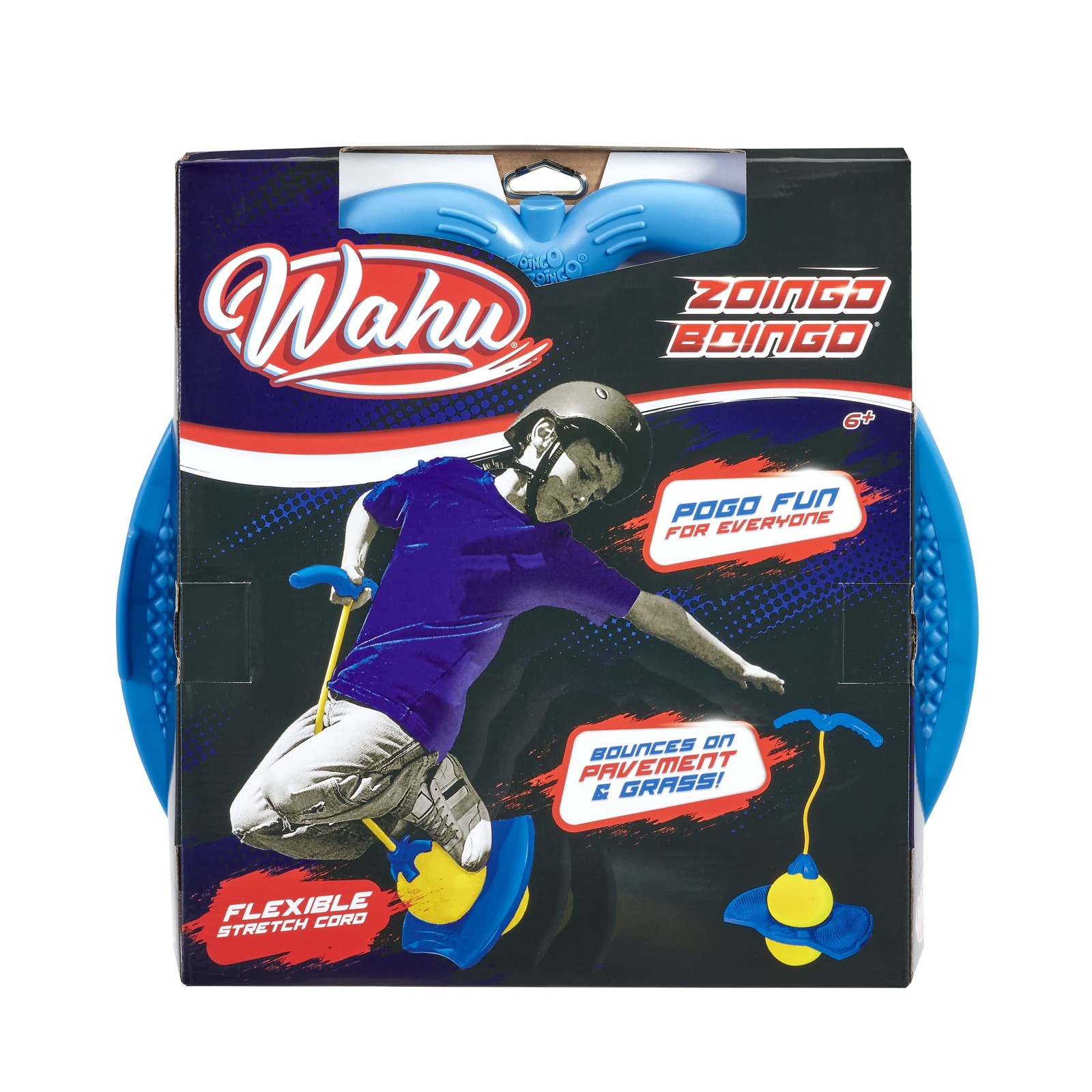 Wahu Zoingo Boingo Freestyle Pogo Ball with Handle and Footpad, Flexible Pogo...