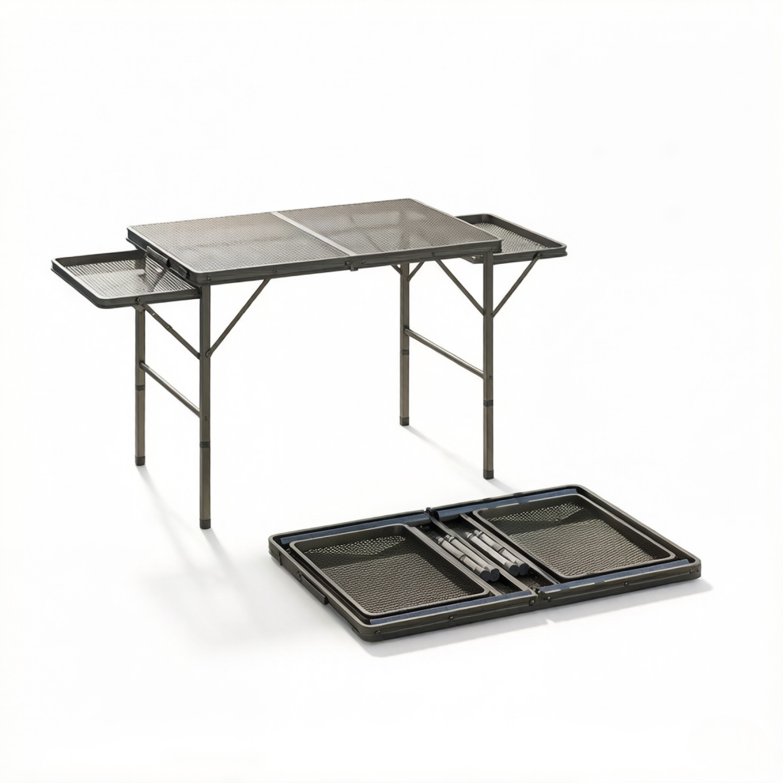 Portable Foldable Outdoor Camping Table Expandable Adjustable Height