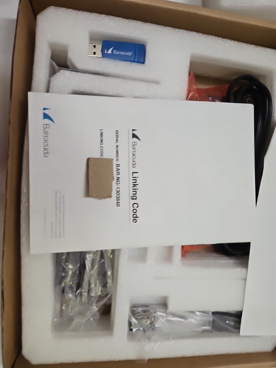 Barracuda F18 NextGen Firewall VPN Router Security BNHW025/FRA811 W Linking Code