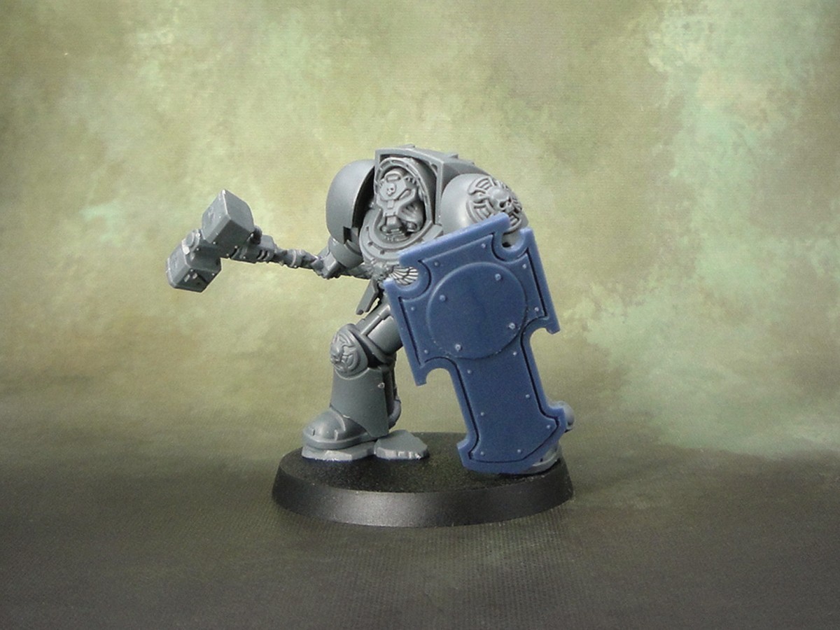 Exterminator Tower Shield Blank Raised   - compatible with 40k terminator Storm